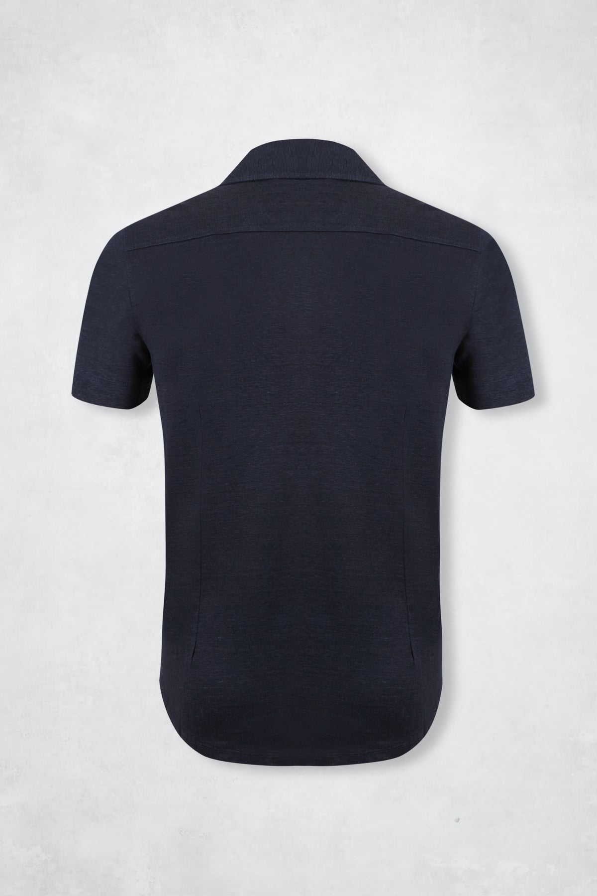 LINEN POLO SS NAVY