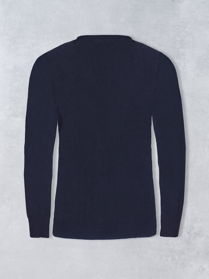 CASHMERE SWEATER NAVY