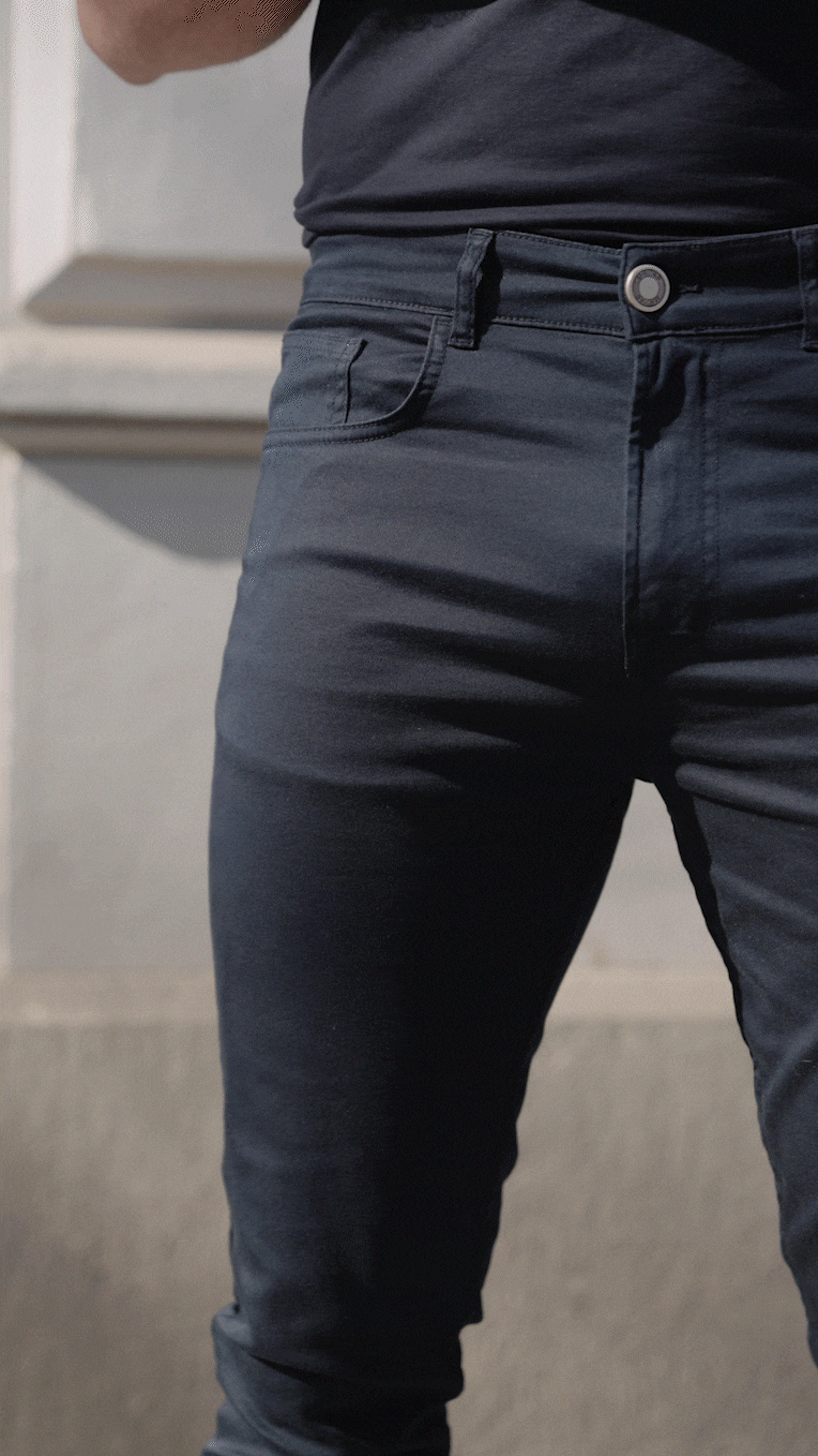ELASTIC 5POCKETS NAVY