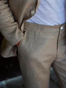 FORMAL LINEN JOGGER SAND