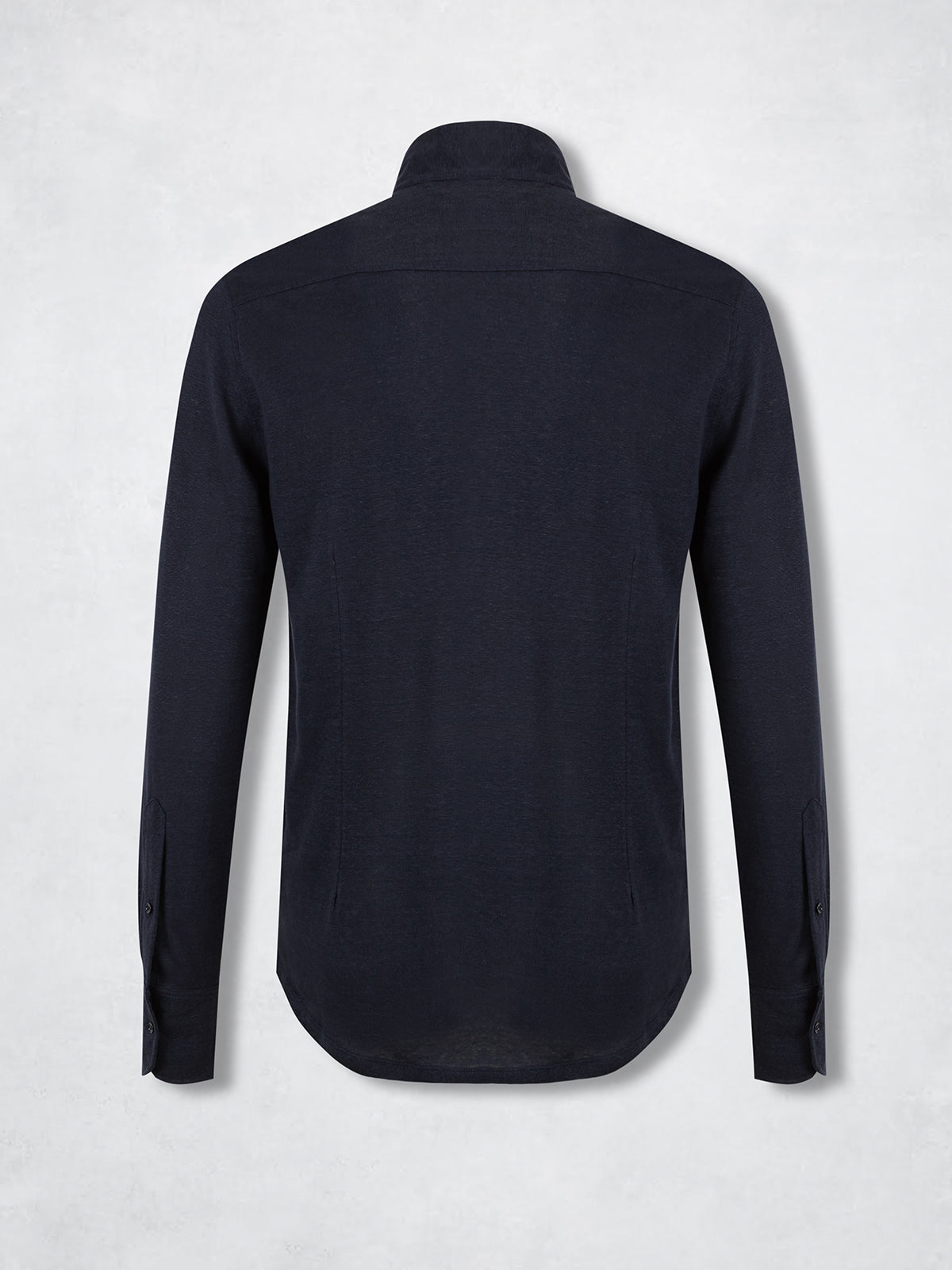 LINEN POLO MAO NAVY