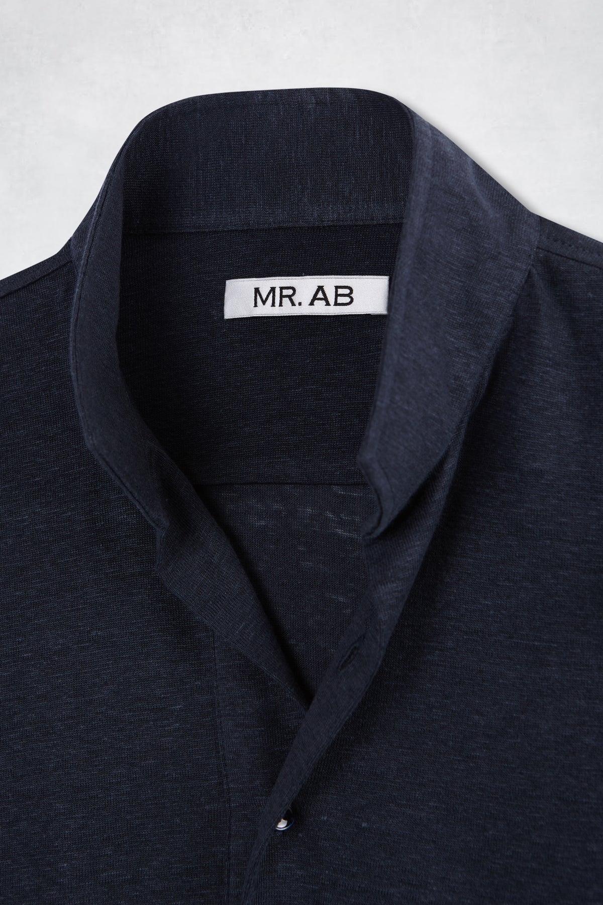LINEN POLO MAO NAVY