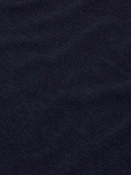 LINEN POLO MAO NAVY