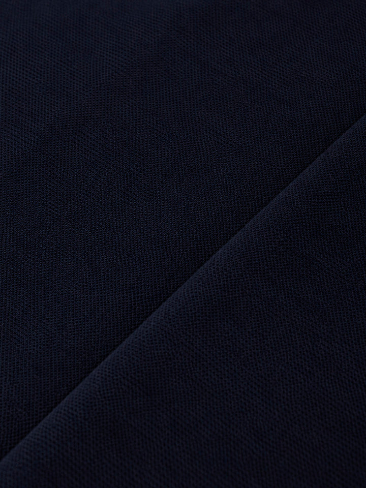 PIQUE CASHMERE SHIRT NAVY
