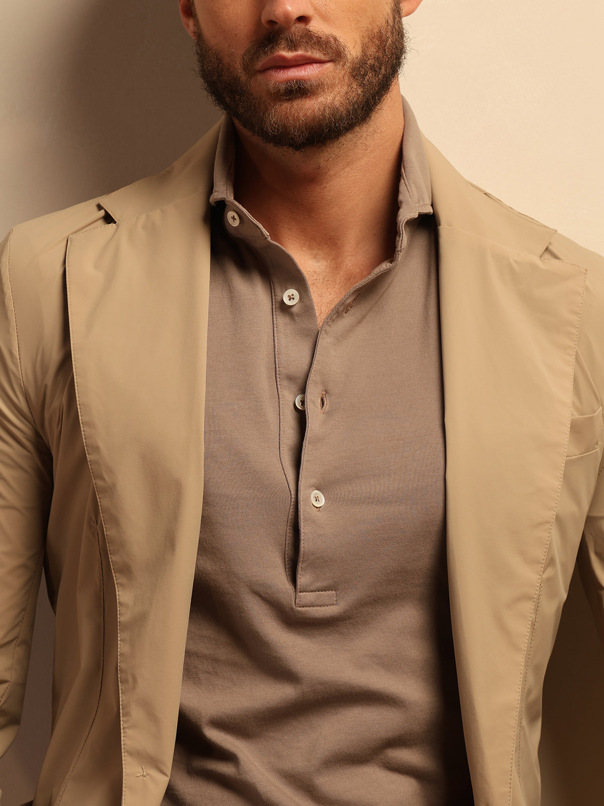 Khaki travel blazer best sale