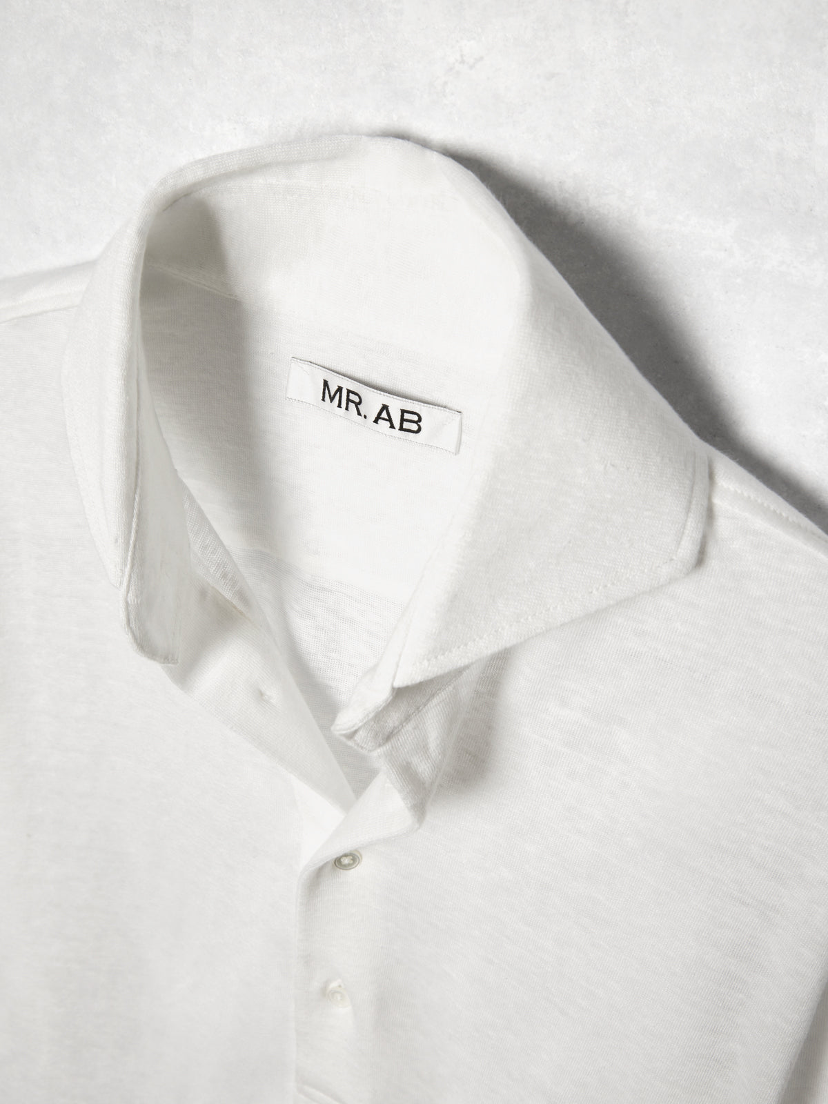 LINEN POLO WHITE
