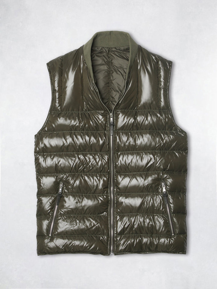 FEATHER VEST KHAKI