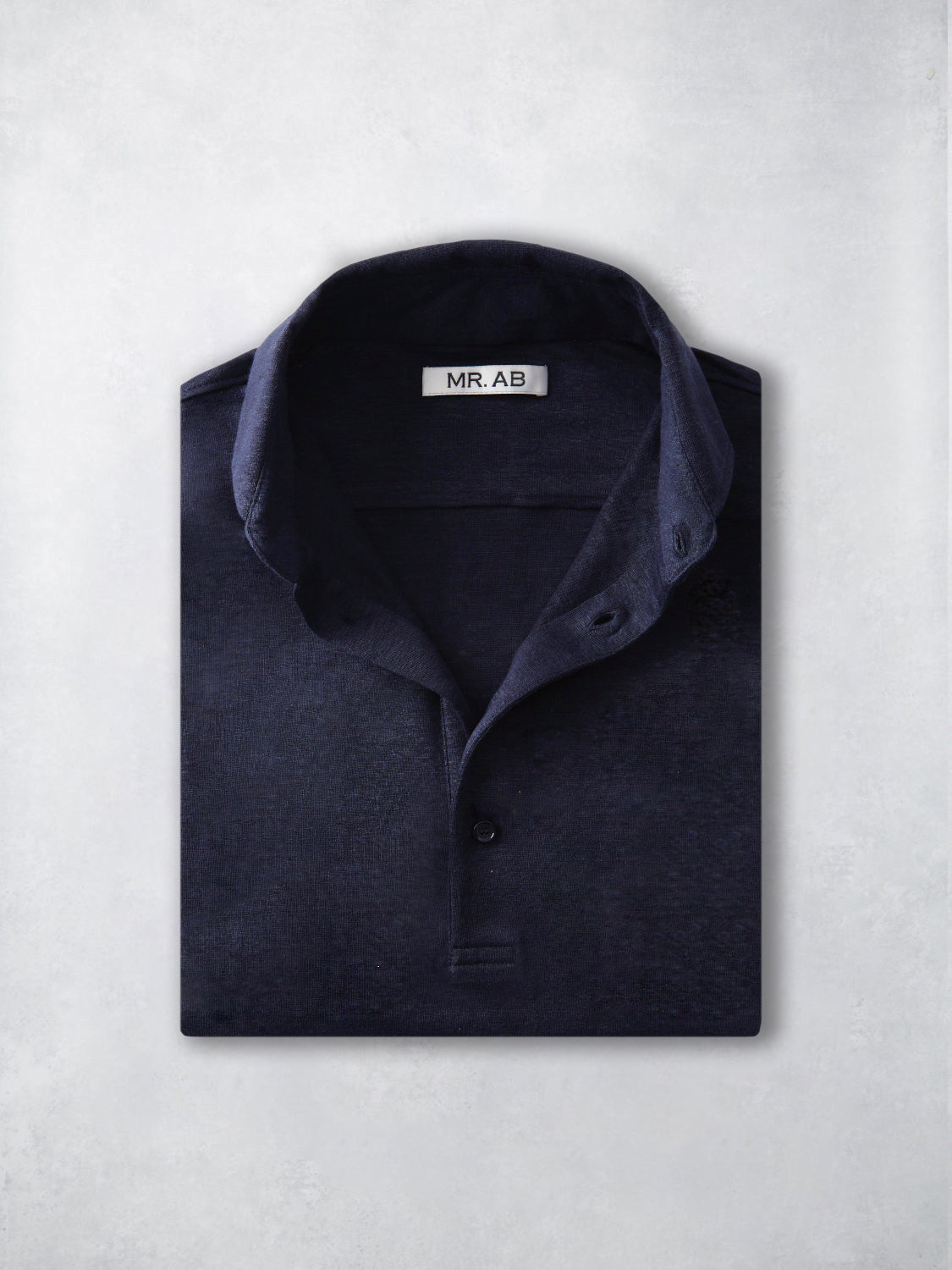 LINEN POLO NAVY